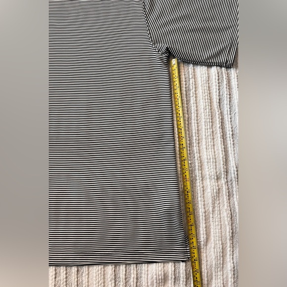 Caribbean Joe Men’s Black White Striped Short Sleeve Henley Size XXLarge - Picture 6 of 7